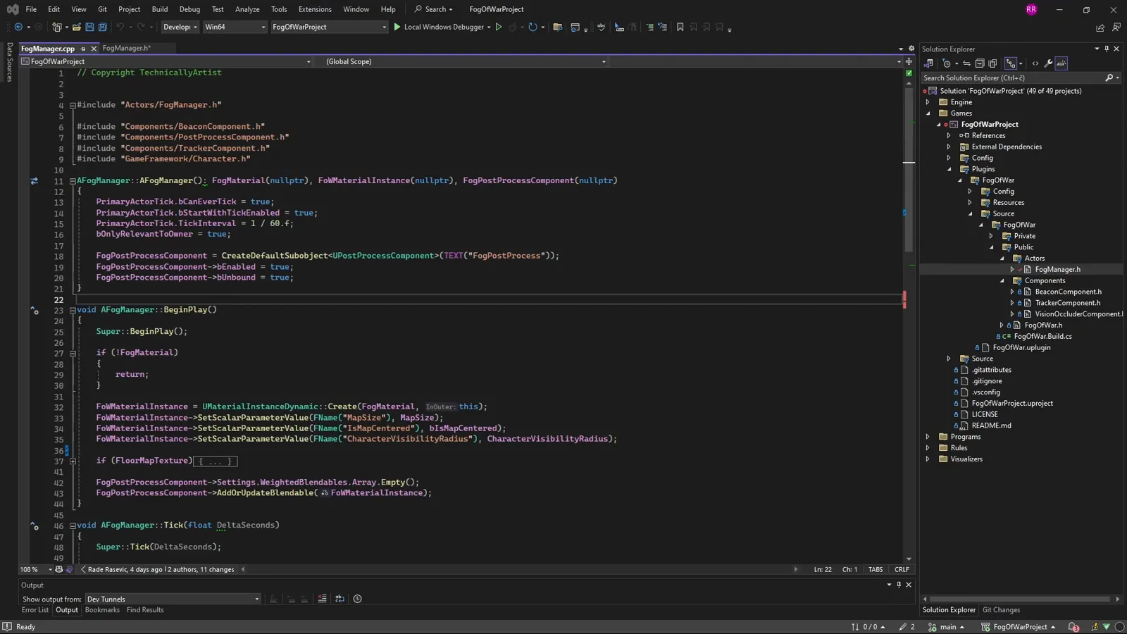 BeginPlay creating a dynamic material instance and applying it to the post-process volume