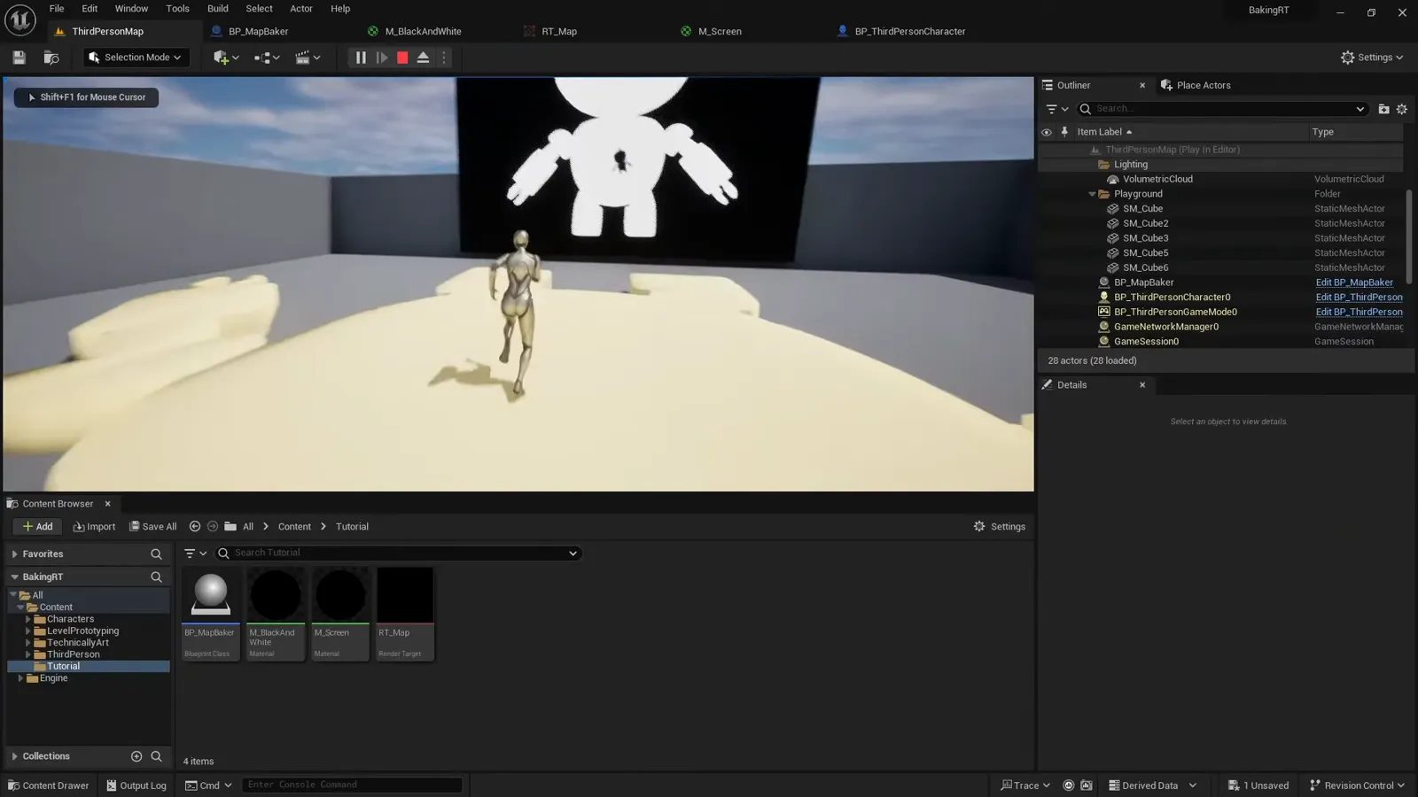 Display Player Location on a Map with Render Targets in Unreal Engine