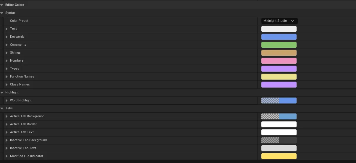 C++ Syntax Highlighting in a Slate Text Editor