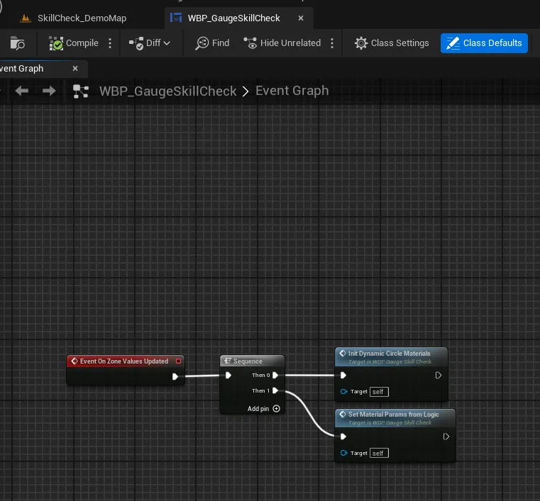 Wiring a Widget to Dynamic Materials in Unreal Engine (Skill Check Gauge)